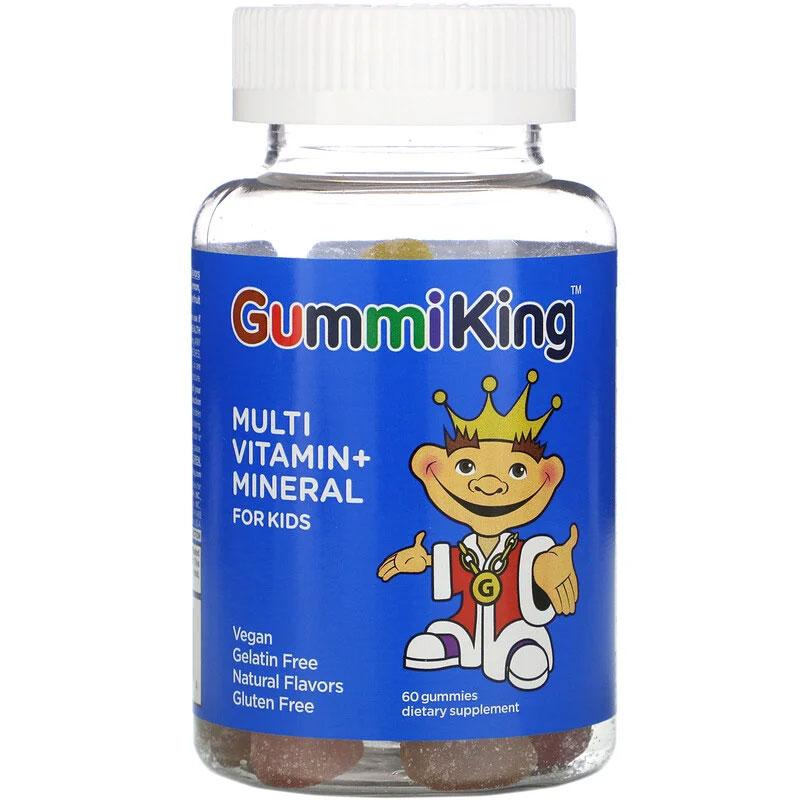 GummiKing, мультивітаміни та мінерали для дітей, Multi Vitamin Mineral For Kids, 60 жувальних мармеладок