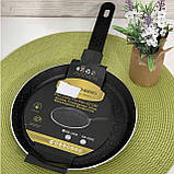 Сковорода для млинців із мармуровим покриттям 20см Edenberg EB-3384 сковорода антипригарна для млинців, фото 2