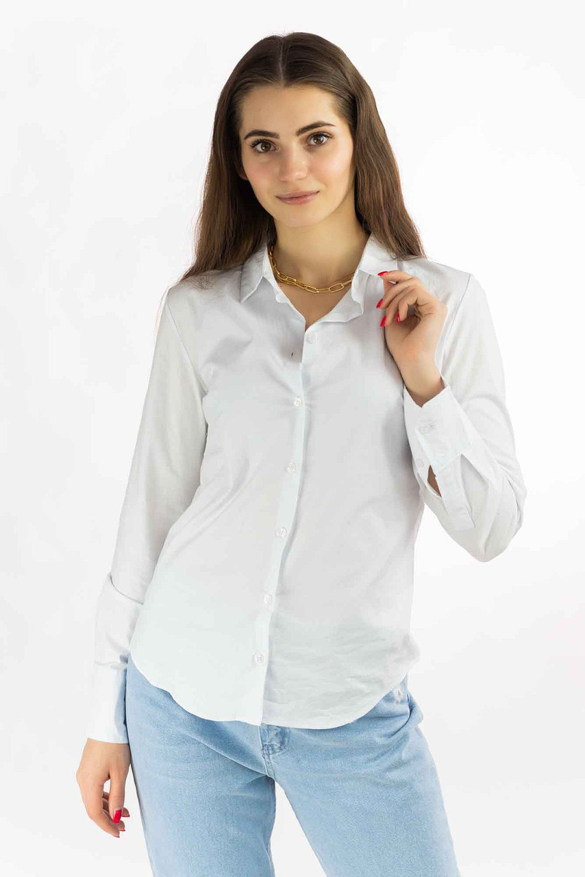 Сорочка жіноча класична біла 018 (2000000022833)