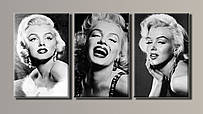 Модульна картина на полотні з 3-х частин "Marilyn Monroe" ( 54х111 см )