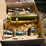 Вогнегасник-бар "Краще начальнику" подарунковий набір в красивій упаковці. Вогнегасник + 6 чарок., фото 2