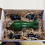 Подарунковий набір міна і 4 чарки "Краще начальнику" . Подарунок шефу, босові. Набір бойовий резерв., фото 2