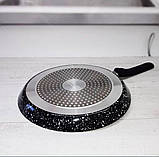 Сковорода для млинців гранітна 24 см Edenberg EB-3399 сковорідка млинцева з антипригарним покриттям, фото 3