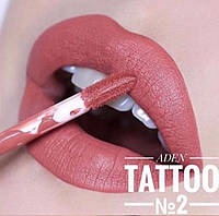 Матовая помада Aden Tattoo Effect Lipstick №02