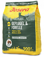 Сухой корм Josera Dog Geflügel & Forelle для собак без зерновой с птицей и форелью 900 г