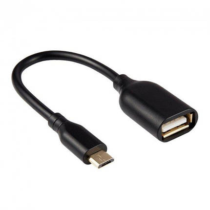 Перехідник адаптера OTG Micro USB - USB 3.0 Alitek Чорний, фото 2