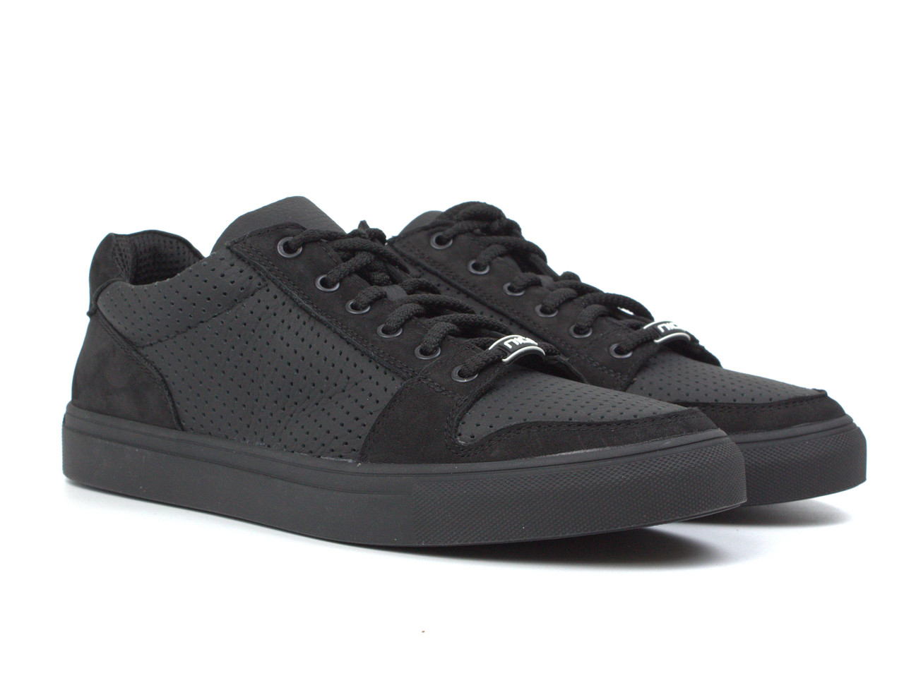 Літні кросівки кеди повсякденні шкіряні чорні матові взуття Rosso Avangard Nice Black Perf TPR