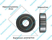 Подшипник шариковый 629 (9*26*8)