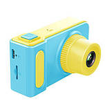 Дитяча фотокамера Summer Vacation жовто-блакитна, фото 2