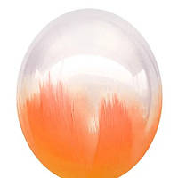 Гелієва куля 12" 30см браш яскраво-оранжевий