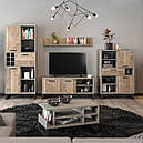 Пенал в вітальню з ламінованої ДСП Барі 3Д Сокме, фото 2