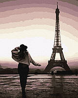 Картина по номерам 40x50 Прогулка по Парижу (GX39384)
