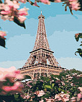 Картина по номерам 40x50 Цветущий Париж (GX39411)