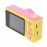 Дитяча фотокамера Summer Vacation жовто-рожева, фото 3