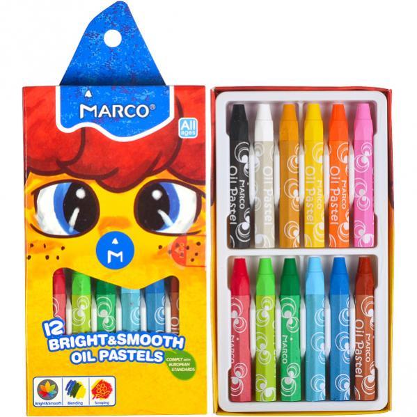 Пастель олійна Marco 12 кольорів, фото 1