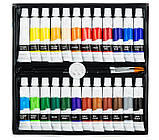 Набір акрилових фарб для малювання Yover AcryLic Paint 24 кольори в тубах по 12 мл., фото 3