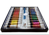 Набір акрилових фарб для малювання Yover AcryLic Paint 24 кольори в тубах по 12 мл., фото 5