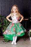 Дитяча сукня подовжене ззаду Малинове 110-134, фото 8