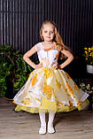 Дитяча сукня подовжене ззаду Малинове 110-134, фото 4
