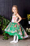 Дитяча сукня подовжене ззаду Малинове 110-134, фото 10