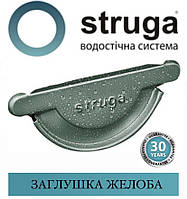ОПТ - STRUGA 135 мм Заглушки желоба универсальные левая+правая (комплект L+R)