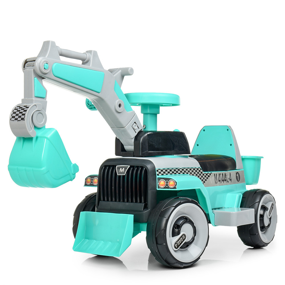 Електромобіль толокар Bambi трактор 6V, бірюзовий