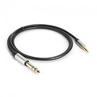 Инструментальный аудио кабель для музыкального оборудования Alitek 6.3 мм - 3.5 мм, 1 м