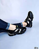 Жіночі комбіновані кросівки шкіряні замшеві Осінні весняні Розміри 36 37 41, фото 5