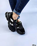 Жіночі комбіновані кросівки шкіряні замшеві Осінні весняні Розміри 36 37 41, фото 6
