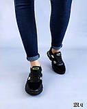 Жіночі комбіновані кросівки шкіряні замшеві Осінні весняні Розміри 36 37 41, фото 7