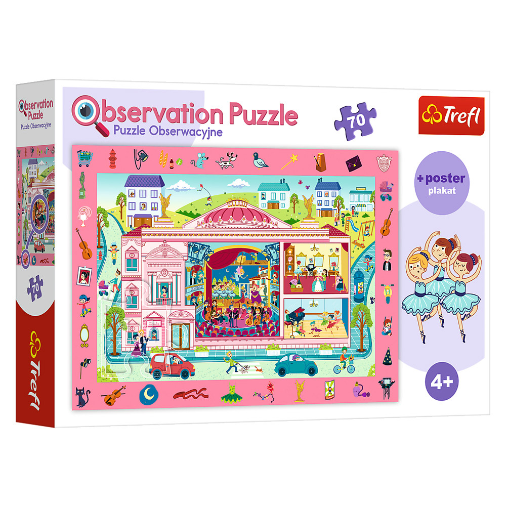Оглядові пазли + плакат "Відвідуємо оперу", 70 елементів Trefl (5900511155334)