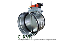 Клапан воздушный круглый с электроприводом C-KVK-100-М220(24)-S