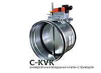 Клапан воздушный круглый с электроприводом C-KVK-200-М220(24)-S