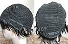 🤵‍♀️ Натуральний чоловічий парик (мужской парик) чёрный, фото 6