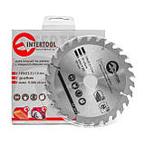 Диск пильний по дереву з твердосплавними напайками INTERTOOL CT-3015 mst mst, фото 3