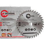 Диск пильний по дереву з твердосплавними напайками INTERTOOL CT-3020 mst mst, фото 4
