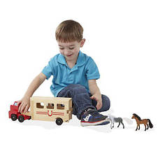 Іграшковий автомобіль-причіп для коней ТМ Melissa&Doug, фото 4