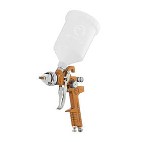 Пневматичний фарборозпилювач HVLP, верхній пластиковий бачок INTERTOOL PT-0110 mst mst