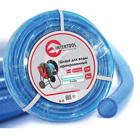 Шланг для воды 3-х слойный Intertool GE-4055, d 1/2", 30м, армированный, PVC