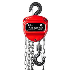 Лебідка ланцюгова (таль) Intertool GT1406, механічна, 1 т, ланцюг 3 м mst mst