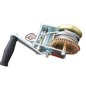 Лебідка важільна барабанна Intertool GT1455, сталевий трос, тягове зусилля 900 кг mst mst