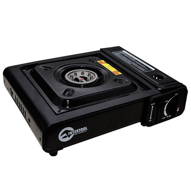 Плита газова Intertool GS-0001, під газові балони бутан та пропан-бутан, 2000 Вт, 145 г/годину mst mst, фото 1