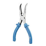 Щипці подовжені вигнуті 180мм INTERTOOL HT-0125 mst mst, фото 3