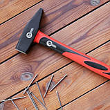 Молоток 800г ручка з фібергласу INTERTOOL HT-0208 mst mst, фото 5