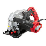 Пила дискова 1500Вт, 5800об/хв, кут 90-45, глибина розпилу 65-43мм, диск 190мм*20мм, INTERTOOL WT-0618 mst mst, фото 5