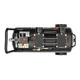 Компресор 24 л 1.1 кВт 2-циліндровий малошумний безмасляний INTERTOOL PT-0026 повітряний компресор, фото 9