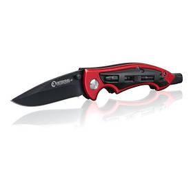 Ніж складаний 206 мм, ручка алюміній + пластик, 4 викруткові насадки. INTERTOOL HT-0592 mst mst