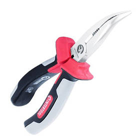 Щипці подовжені вигнуті 160 мм CrV з ізольованими рукоятками INTERTOOL NT-0223 mst mst