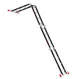 Драбина багатофункційна трансформер 4х4ступени, сталевий профіль, 4450мм, 150 кг INTERTOOL LT-0024 mst mst, фото 4