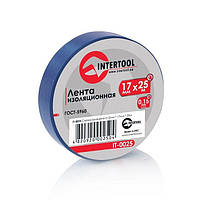 Стрічка ізоляційна, 17 мм * 25 м * 0,15 мм, синя INTERTOOL IT-0025